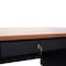 Flash Furniture 30 in D X Walnut, 70 in W X GC-M-BLK-180-WLN-GG - alternate 8